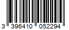 Barcode 3396410052294