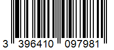 Barcode 3396410097981