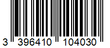 Barcode 3396410104030