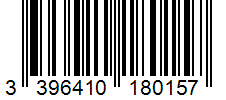 Barcode 3396410180157