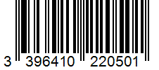 Barcode 3396410220501