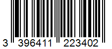 Barcode 3396411223402