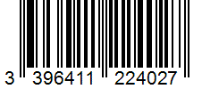 Barcode 3396411224027