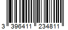 Barcode 3396411234811
