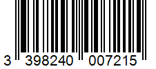 Barcode 3398240007215