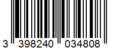Barcode 3398240034808