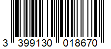 Barcode 3399130018670
