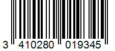Barcode 3410280019345