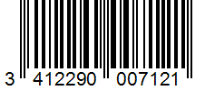 Barcode 3412290007121