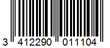 Barcode 3412290011104