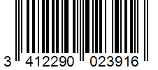 Barcode 3412290023916