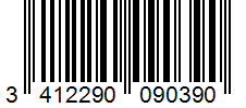 Barcode 3412290090390