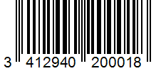 Barcode 3412940200018