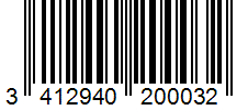 Barcode 3412940200032