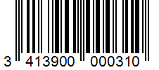 Barcode 3413900000310