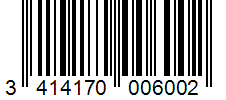 Barcode 3414170006002