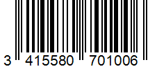 Barcode 3415580701006