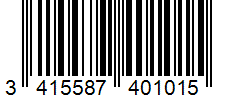 Barcode 3415587401015