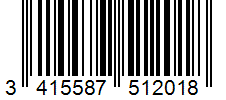 Barcode 3415587512018