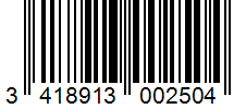 Barcode 3418913002504