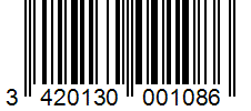 Barcode 3420130001086