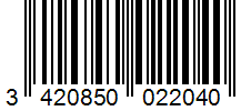 Barcode 3420850022040
