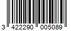 Barcode 3422290005089
