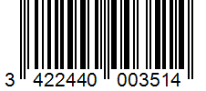 Barcode 3422440003514