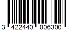 Barcode 3422440006300