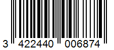 Barcode 3422440006874