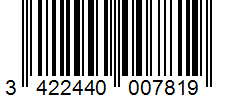 Barcode 3422440007819