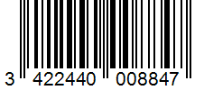 Barcode 3422440008847