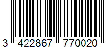 Barcode 3422867770020