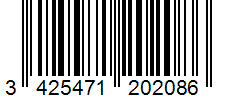 Barcode 3425471202086