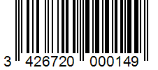 Barcode 3426720000149