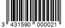 Barcode 3431590000021