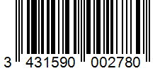 Barcode 3431590002780