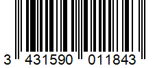 Barcode 3431590011843