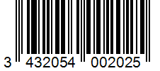 Barcode 3432054002025