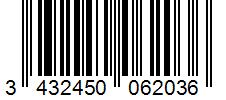Barcode 3432450062036