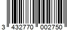 Barcode 3432770002750