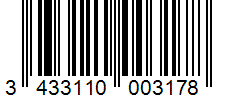 Barcode 3433110003178