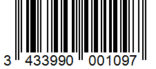 Barcode 3433990001097