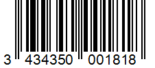 Barcode 3434350001818