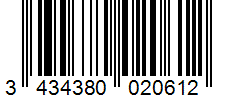 Barcode 3434380020612