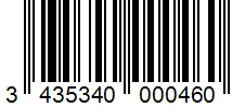 Barcode 3435340000460