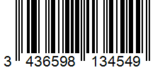 Barcode 3436598134549