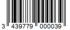 Barcode 3439779000039