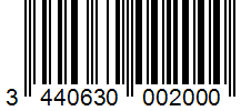 Barcode 3440630002000