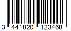 Barcode 3441820123468